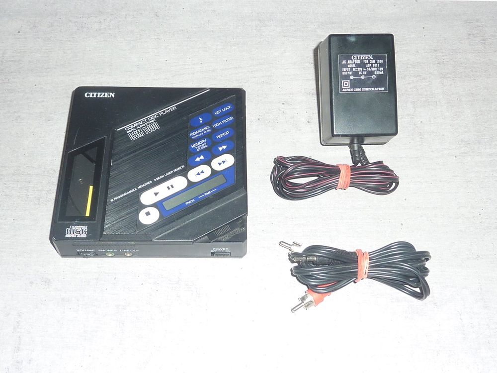 Citizen CBM 1000 Discman Compact Disc Player mit Netzteil | Kaufen auf ...