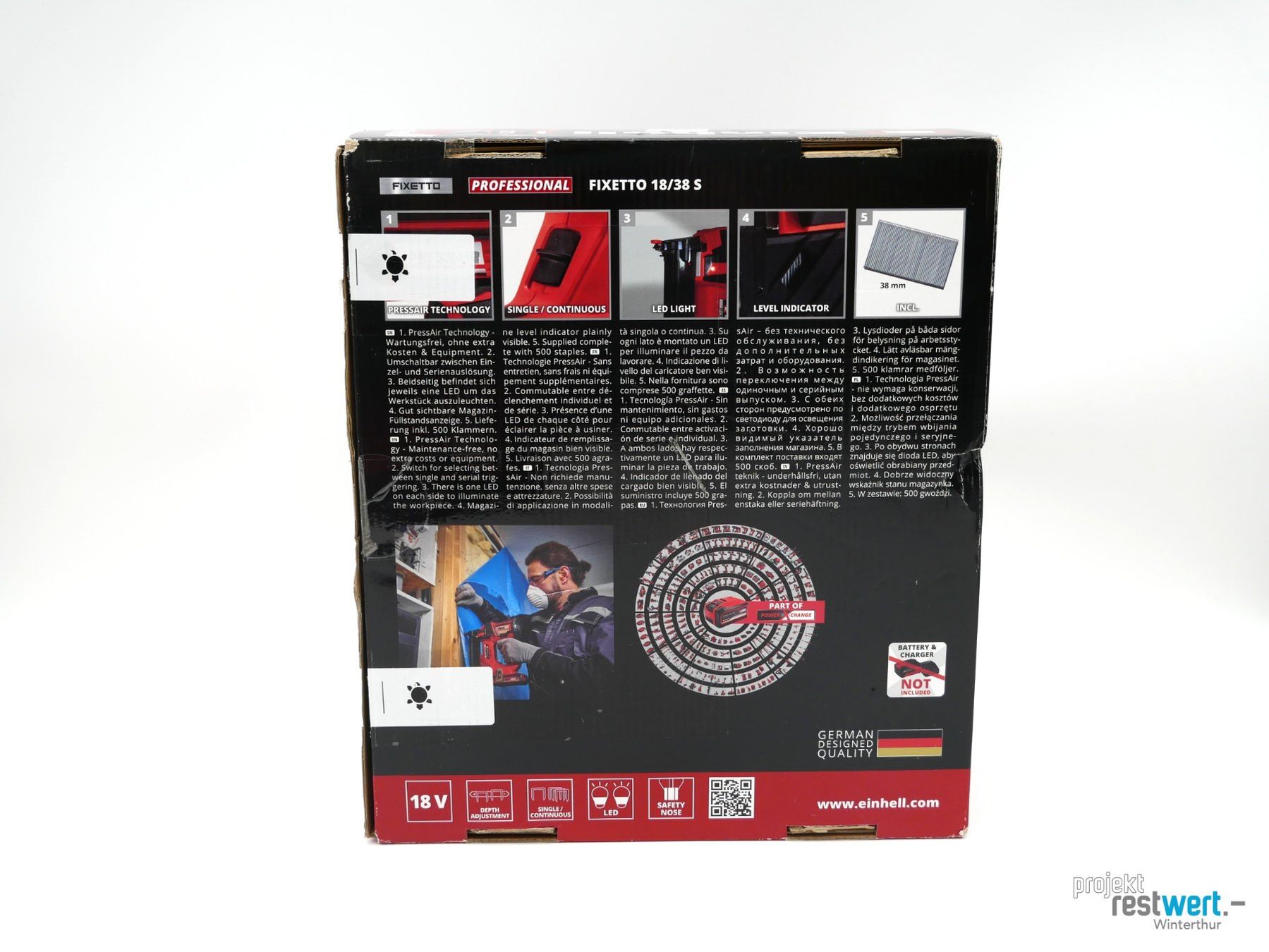 Einhell Tous les outils: EINHELL Fixetto Akku-Tacker 18/38 S – Neuf (Voir description) à Winterthur par Restwert_Winterthur 7