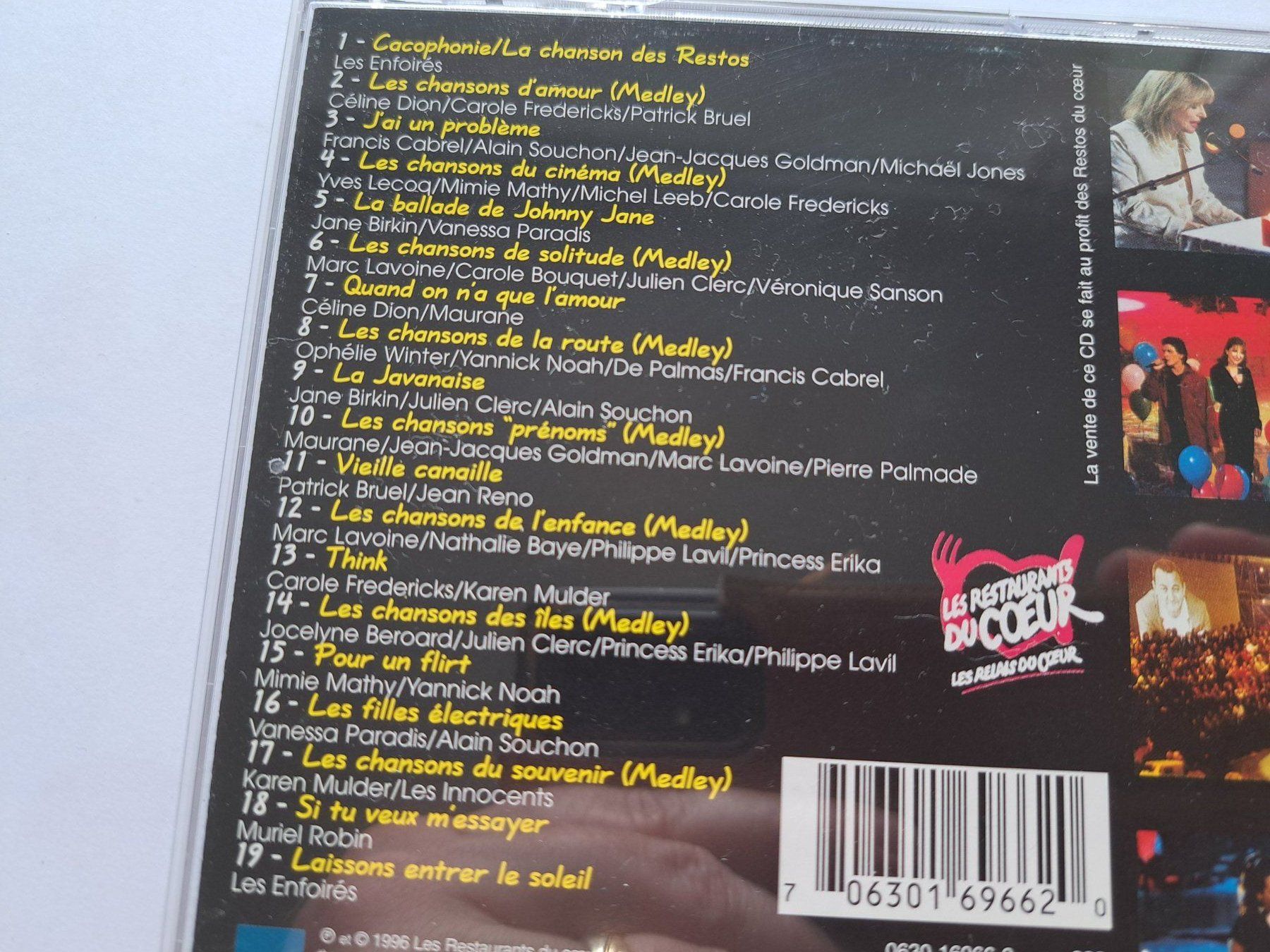 CD: Cd La soirée des Enfoirés 96 – Usato da Pully venduto da bro_n52j 2