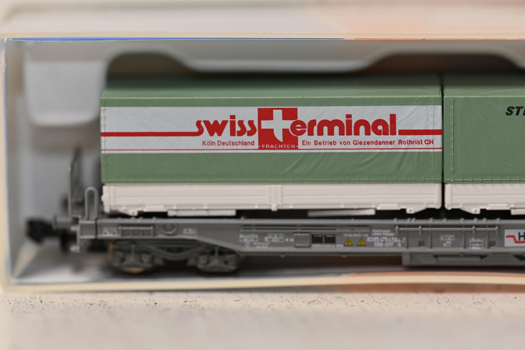 Roco Modellini di ferrovie: Giezendanner  HUPAC Roco Spur N mit OVP – Usato da Laupen ZH venduto da Zmoewe 1
