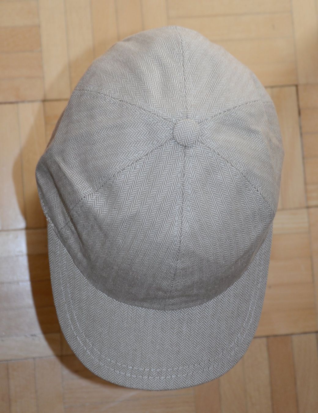 Hüte, Mützen & Caps: Baseball-Cap beige Gr.56 mit Fischgratmuster – Neu (gemäss Beschreibung) aus Luzern von -gwunderchischtli- 2