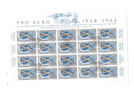 1963 25 Jahre Pro Aero Bogen gestempelt