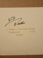 Klaus-Dietrich Flade - handsigniert - Astronaut