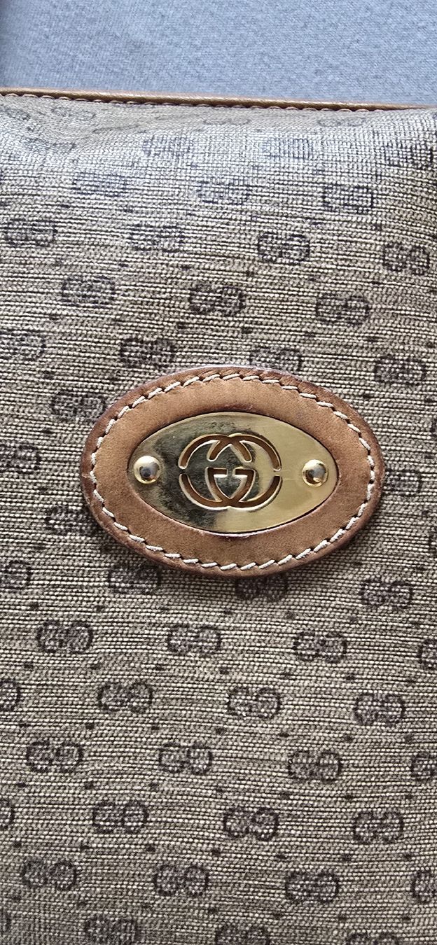 Gucci Borse da donna: Gucci Tasche braun Canvas Leder  – Usato da Oberglatt ZH venduto da ros_w89m 1