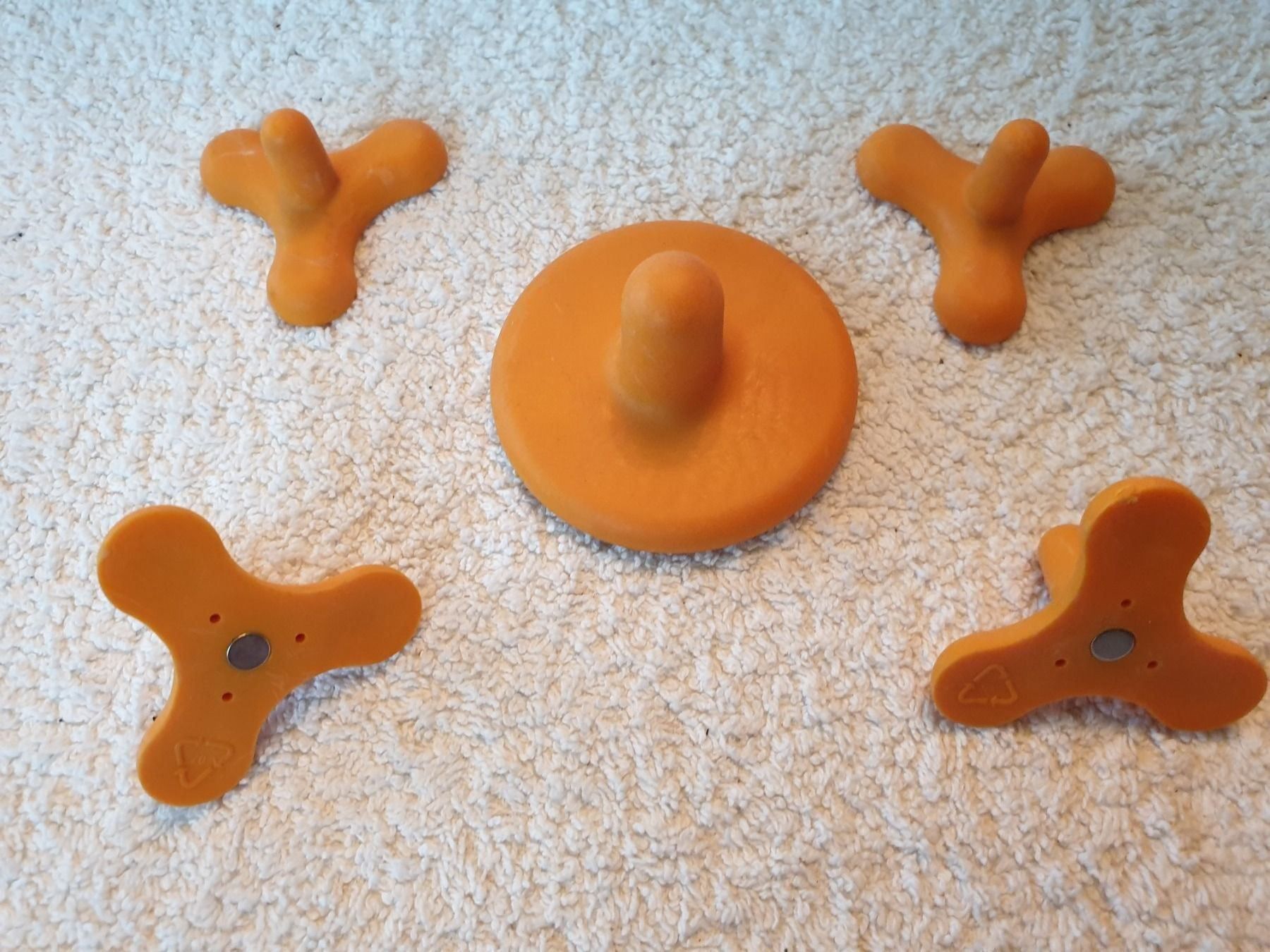 Calamite: Magnete 5 Stück orange-farbig – Nuovo (secondo la descrizione) da Biel/Bienne venduto da Bormida64 1