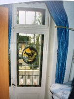 Biete div antike Glasbilder Fenster, Suissse-Art Nouveau, c