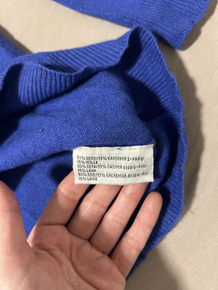 Maglioni & Felpe: Pull en cachemire et soie Sergio, bleu cobalt,hiver! – Usato da Morges venduto da cat_6cm9 6