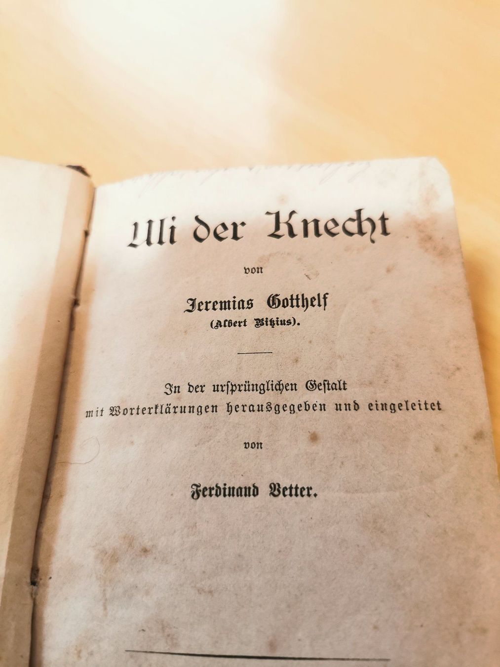 Libri: Antikes Buch: Uli der Knecht – Usato da Wynau venduto da Zebrafurz 2