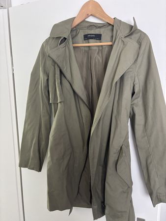 Zara Basic Übergangsjacke Khaki/Oliv Gr. S Damen