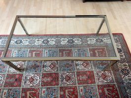 Couchtisch Glas Metallrahmen Rechteckig L 130cm B 70cm H ...