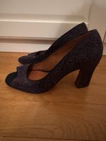 Elegant Schutz Glitter Peep-Toe Heels – EU 40 – Purple –8 cm