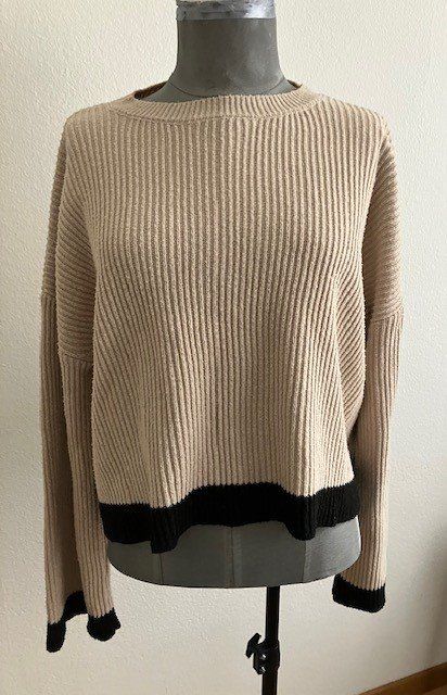 Shein Lotti di vestiti: Ensemble pull et jupe côtelée beige/noir - Taille M – Usato da Marin-Epagnier venduto da rchouchouu 1