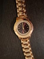 Elegante Damenuhr LBVY, rosegold mit Strass, neuwertig