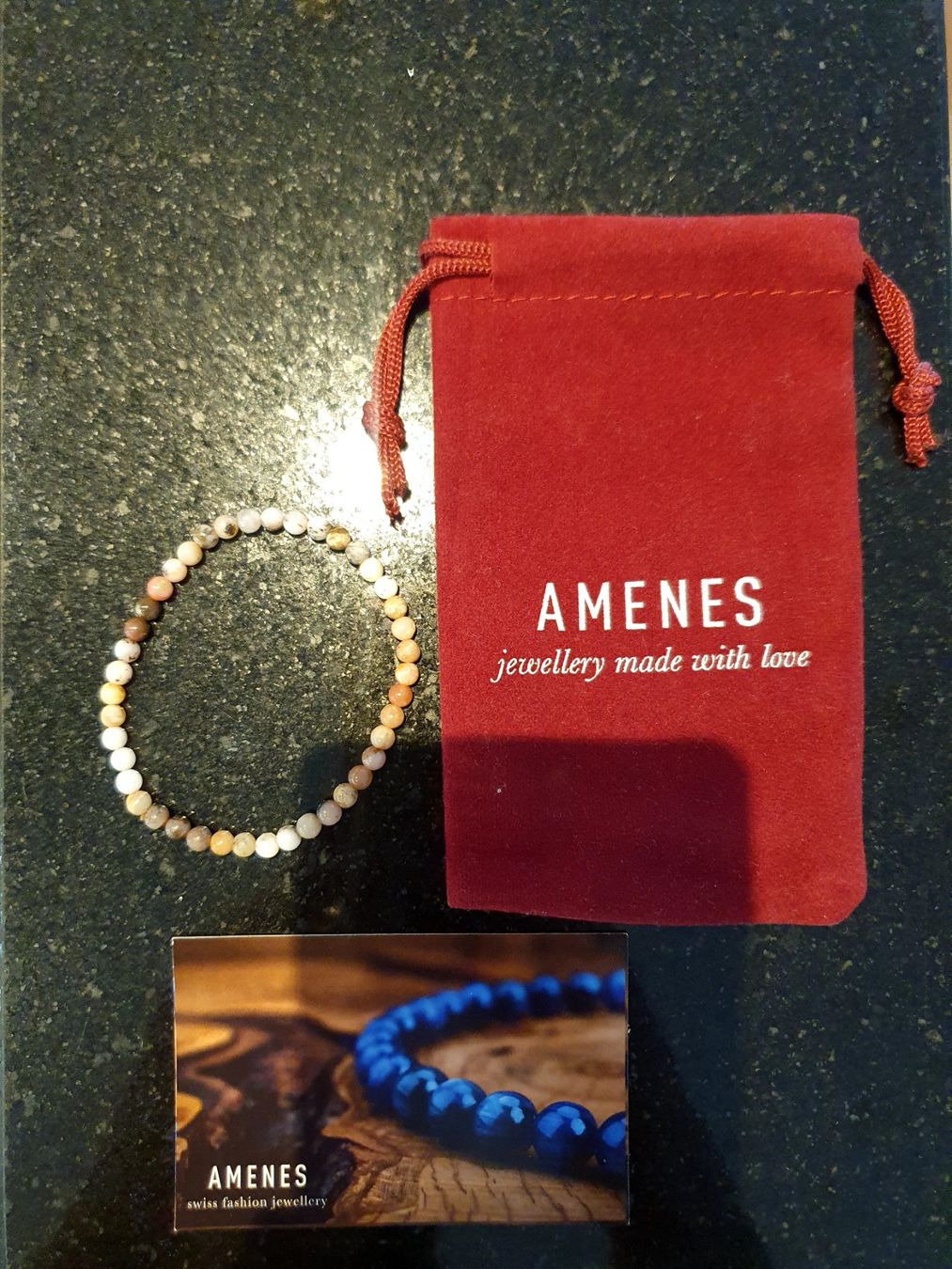 Bracciali & Braccialetti: AMENES Armband mit Turmalinsteinen – Usato da Arth venduto da frey1993