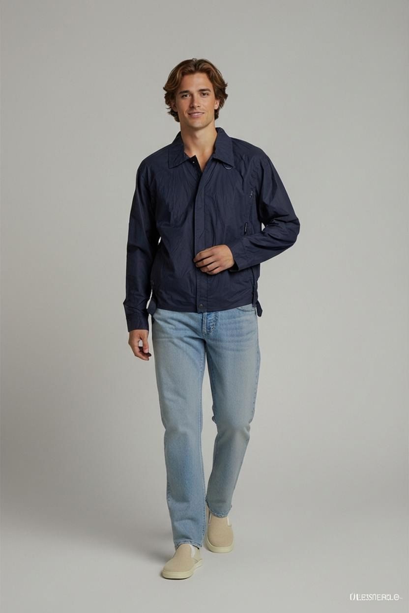 Only Jacken: Members Only Marineblauer Windbreaker Jacke - Größe 36 - – Gebraucht aus Zug von vinokilo