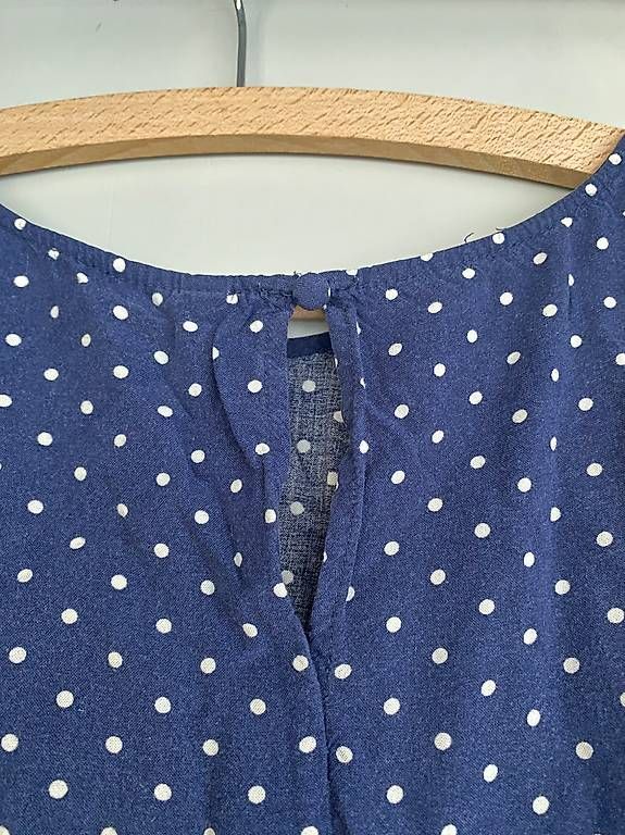 Vestiti: Blau weiss getupftes Kleid – Usato da Riehen venduto da Amapolita 1
