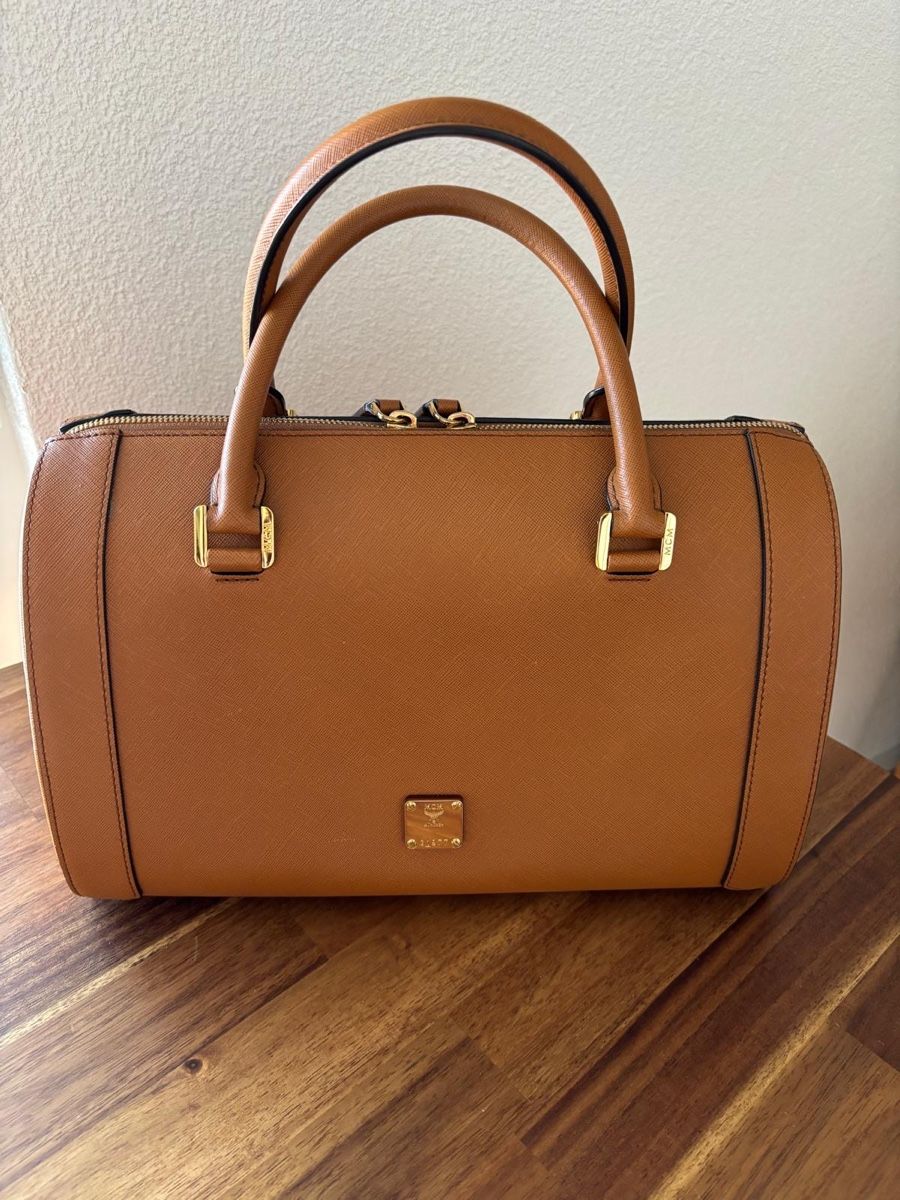 Mcm Borse: MCM Boston Bag, Cognac, – Nuovo e nell'imballaggio originale da Sommeri venduto da L.DiNi 1