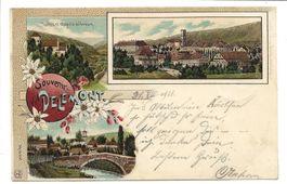 Souvenir de Delémont - Delsberg (JU) tolle Litho - 1900
