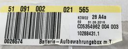 BATTERIE-AUFBEWAHRUNGSBOX NEU UND ORIGINALVERPACKT