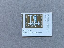 Pro Patria 1960, Postfrisch, Blockausschnitt