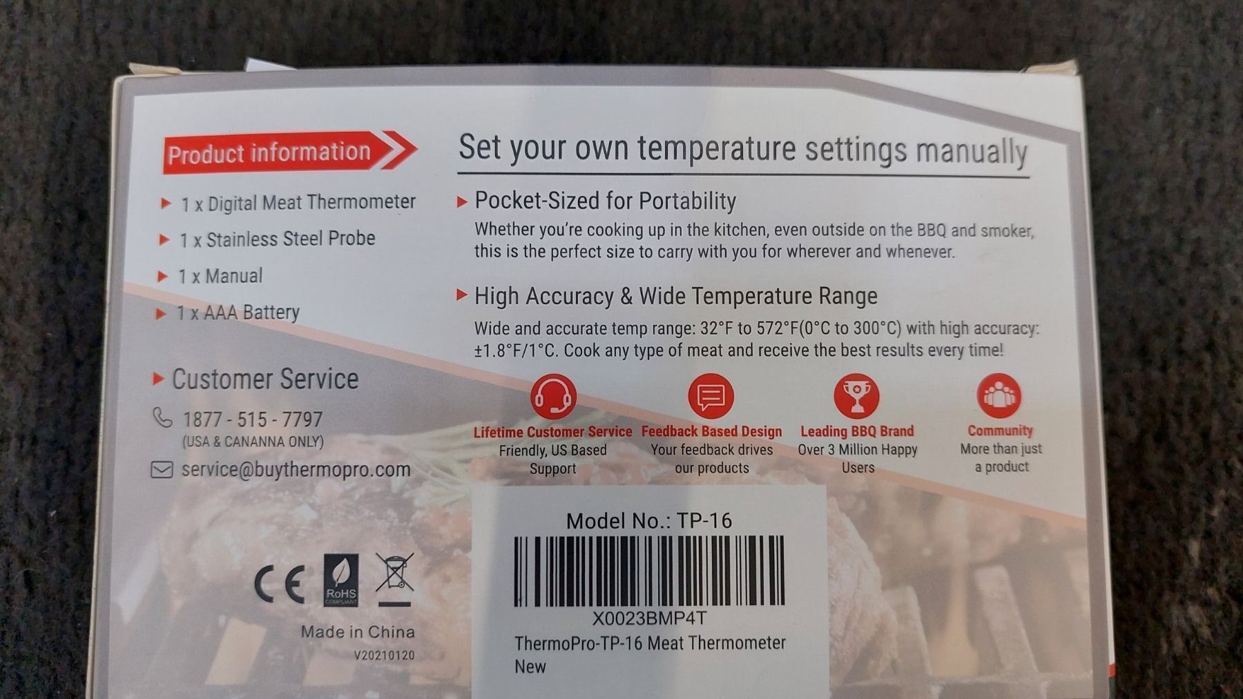 Elettrodomestici da cucina: Küchenthermometer mit Temperatursonde – Nuovo e nell'imballaggio originale da Zürich venduto da makimakimak 4