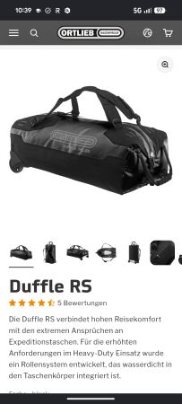 Ortlieb Duffle RS 85, Neu, Originalverpackt