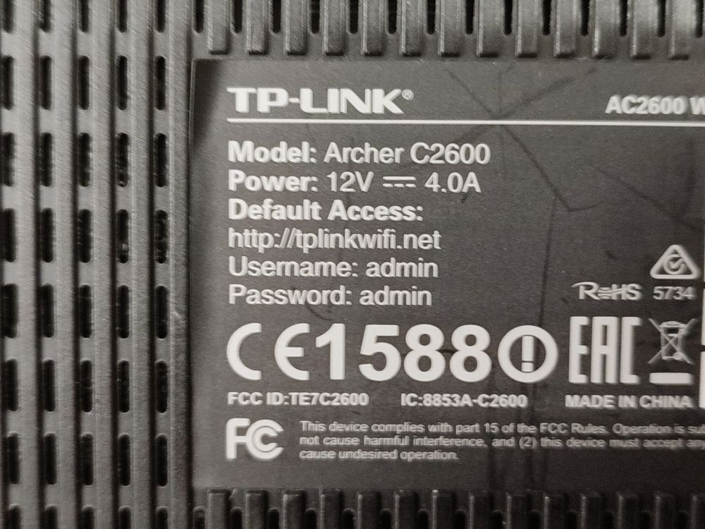 TP link archer gigabit Router c2600 2