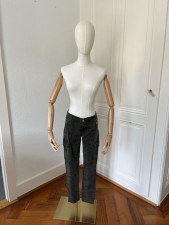 Zara Woman Camo Cargo Trousers - Premium Denim Collection