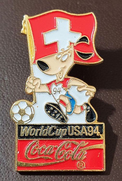 R502 Pin World Cup USA 94 Coca Cola Team Schweiz Kaufen auf Ricardo
