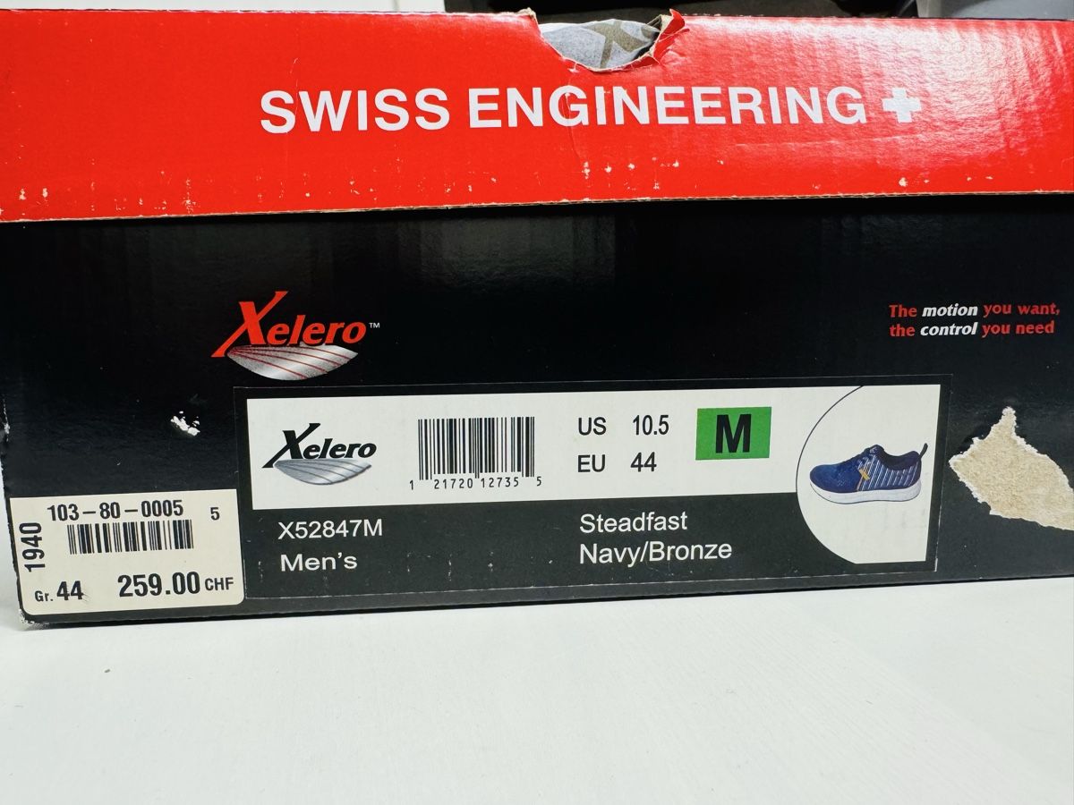 Scarpe da uomo: Chaussures de course Xelero Steadfast, Taille 44, Neuves – Nuovo e nell'imballaggio originale da Brügg BE venduto da Goob 8