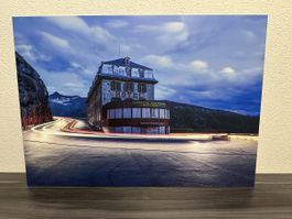 Alu-Dibond Bild "Hotel Belvédère" Furkapass