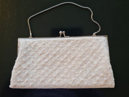 Vintage unechte Perlen Handtasche Miwon