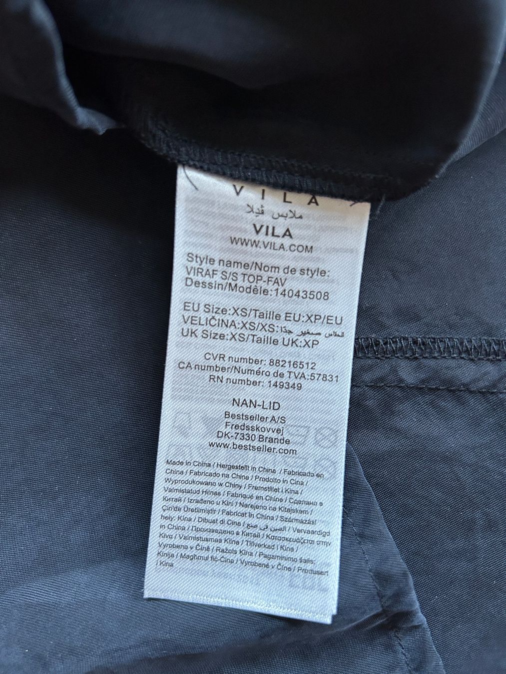 Vila Top: Haut Vila anthracite/noir, taille S – Usato da Martigny venduto da m_juli 7