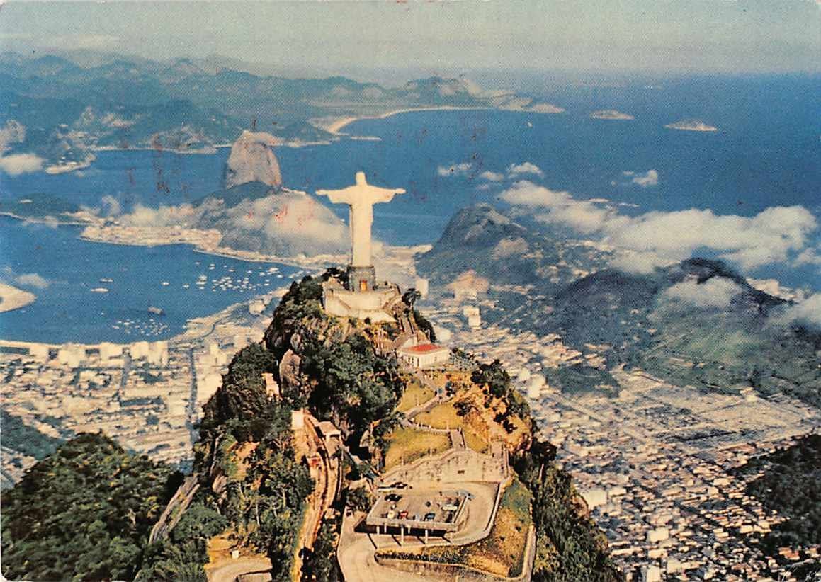 Cartoline postali: EXOTISCHE Ansichtskarte RIO mit FRANKIERMASCHINE – Usato da Lufingen venduto da TopAnsichtskarten