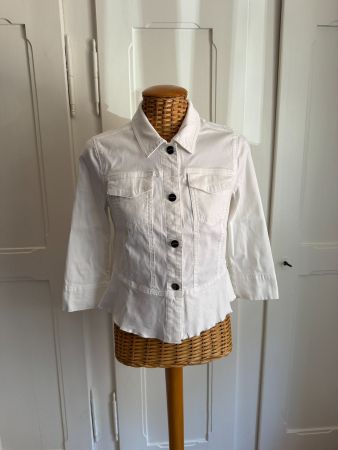 COMMA - cropped Jacke weiss S