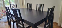 Table à manger extensible IKEA + 6 chaises