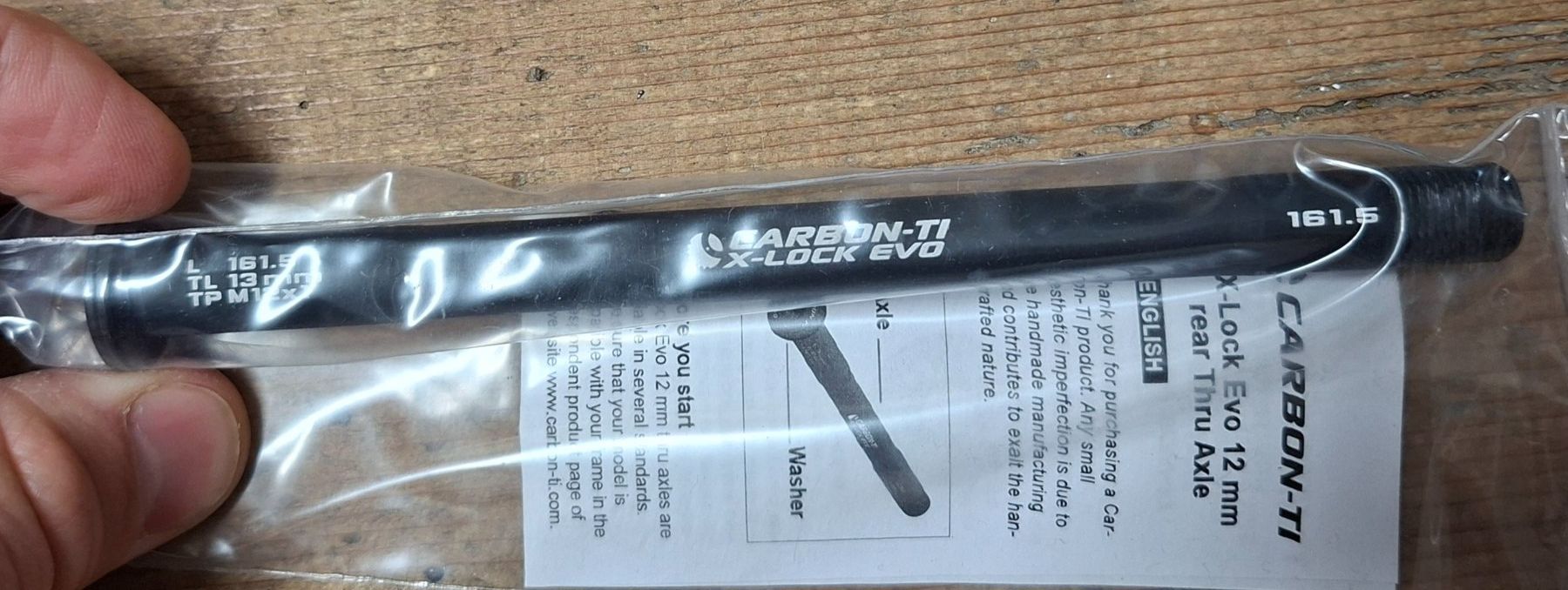 Pezzi di ricambio: Carbon Ti X-Lock Evo Achse 161.5mm – Nuovo e nell'imballaggio originale da Liestal venduto da Schaf5