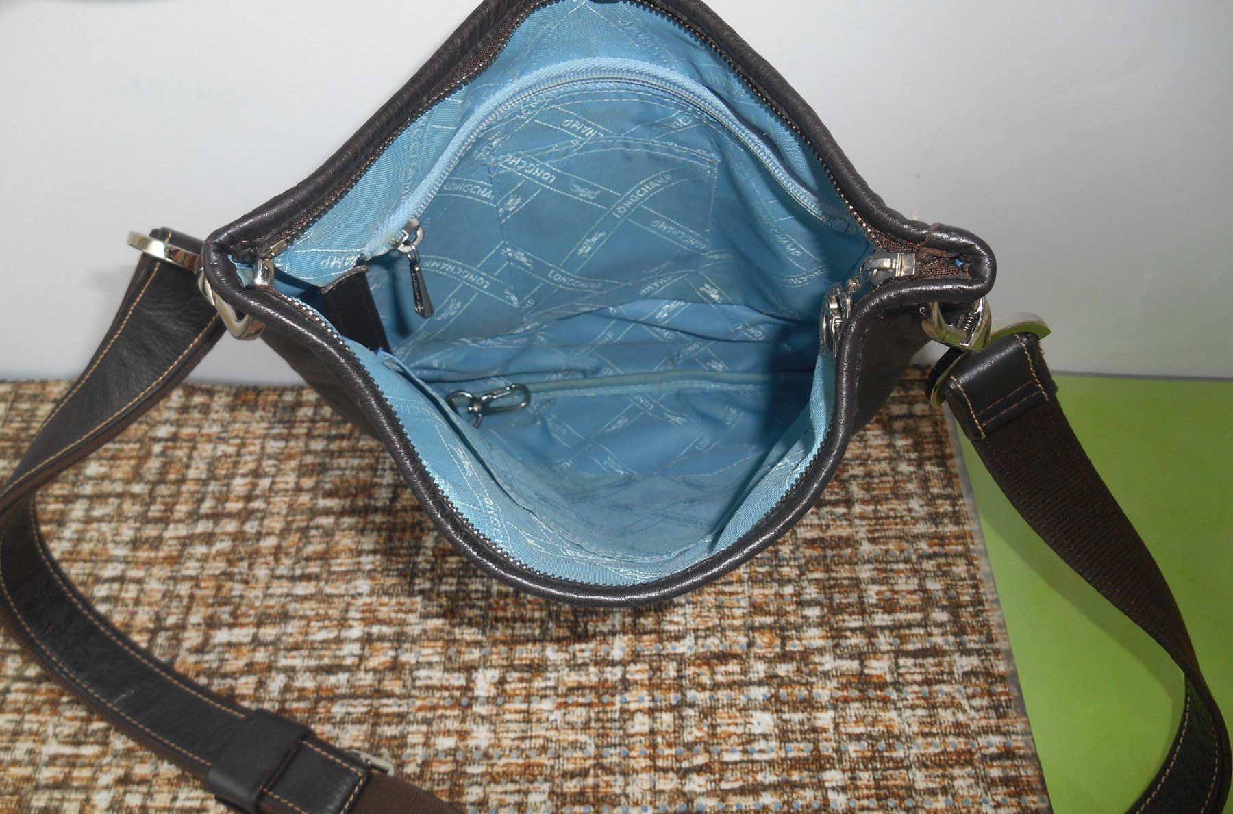 Longchamp Borse da donna: Longchamp Leder Umhängetasche – Usato da Basel venduto da chien008 5
