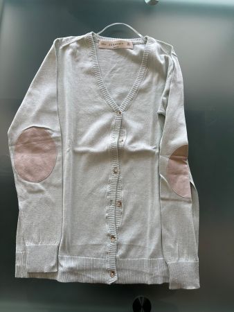 Veste femme Zara vert clair patchs cuir taille M