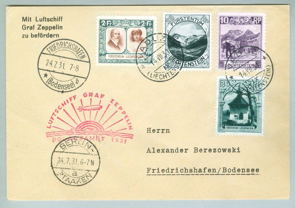 1931 Liechtenstein Zeppelinpost Kaufen auf Ricardo