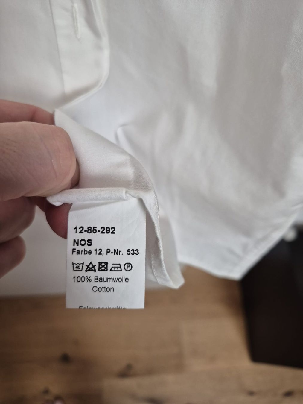 Camicie: Botthofhemd weiss langarm Grösse 45 slim 100% Baumwolle – Usato da Allschwil venduto da and_gj8z 2