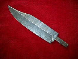 Damaststahl Bowie-Klinge für Messer Eigenbau
