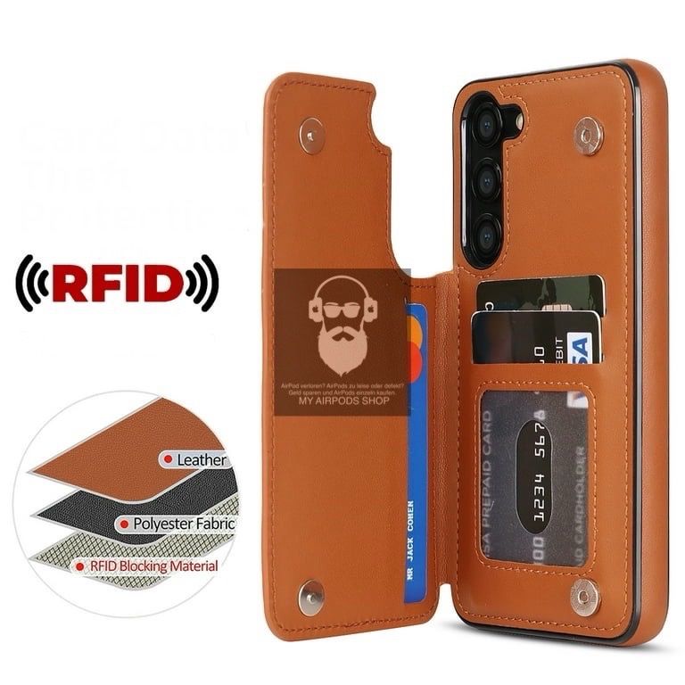 Cover & Protezioni schermo: Schutzhülle Etui Case Samsung S23 Plus mit Kartenhalter – Nuovo e nell'imballaggio originale da Basel venduto da MY.AIRPODS.SHOP 5