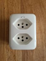AP Steckdose weiss, 2×T13/1S
