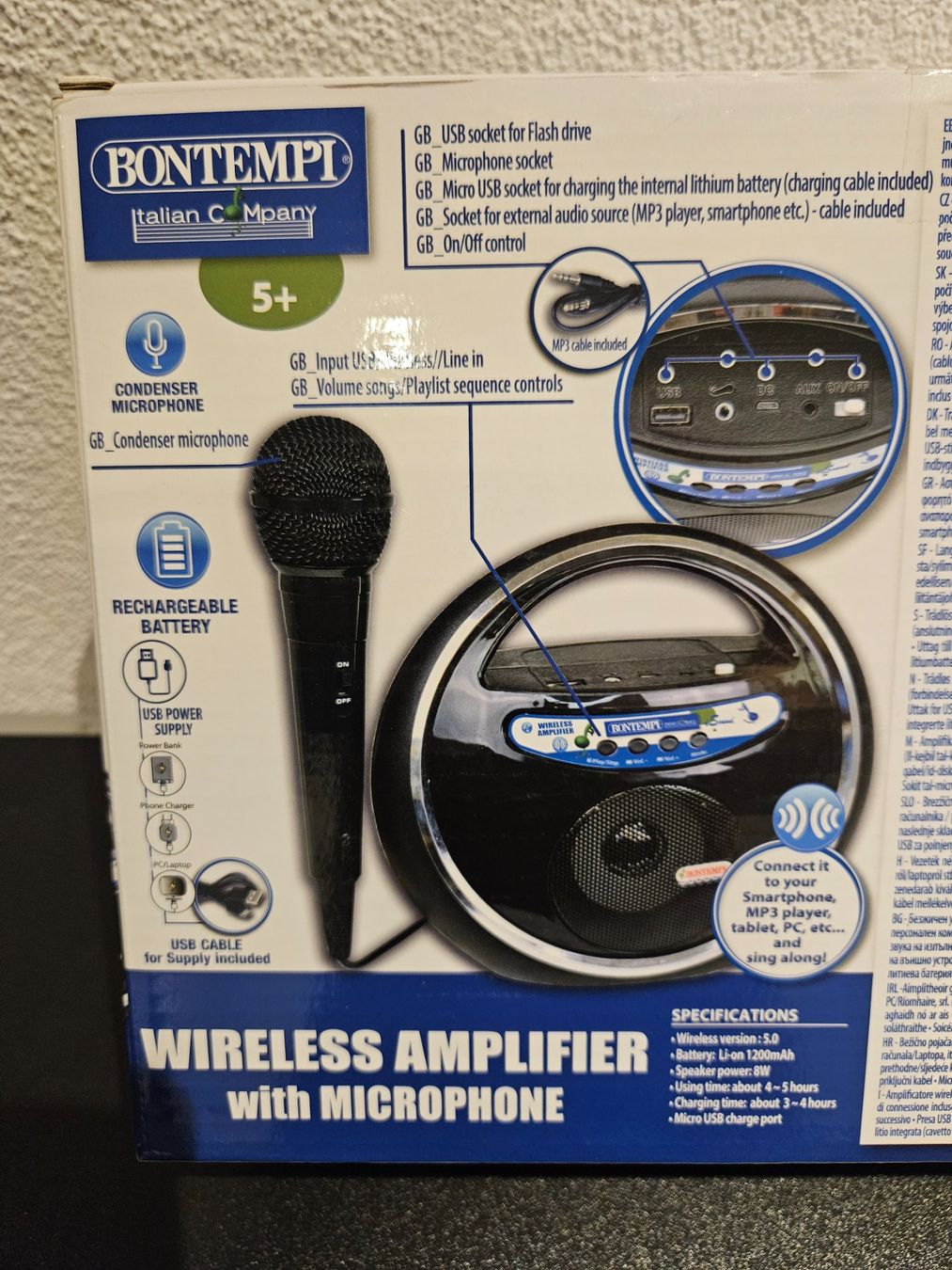 Amplificatori: Neu - Bontempi - Wireless Verstärker mit Mikrofon – Nuovo e nell'imballaggio originale da Dagmersellen venduto da Jarsetz_Restposten 4