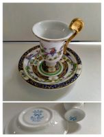Antik LIMOGES Royal Porzellan Sammler Tasse + Unterteller