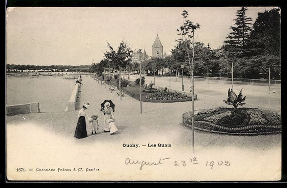 Cartes postales: AK Ouchy, Les Quais – D'occasion à Berlin par bartko-reher