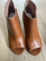 Bottines Maison Margiela cuir marron ouvert taille 38