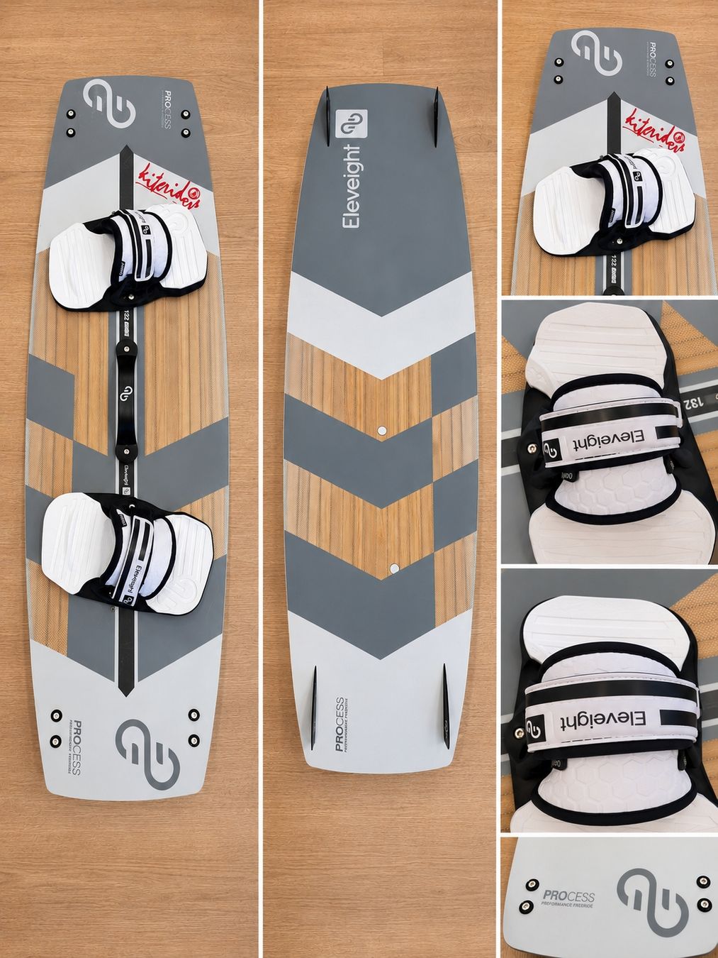 Tavole da surf e di nuoto: Eleveight Process 132x39.5 Kiteboard inkl. Airgo Bindungen  – Nuovo (secondo la descrizione) da Sins venduto da Slopesoaring