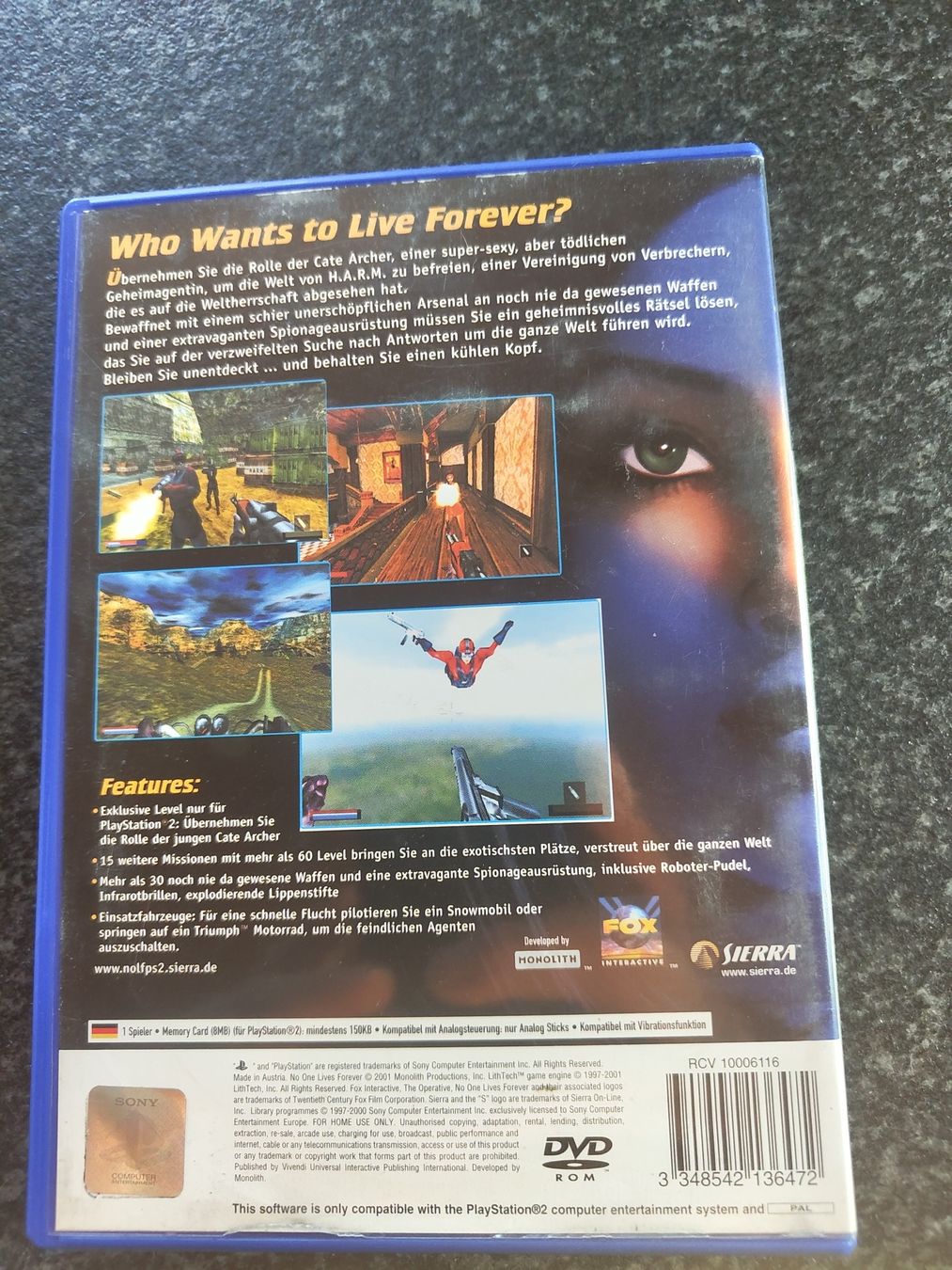 Sony Spiele: No One Lives Forever – Gebraucht aus Attiswil von JP1291 1